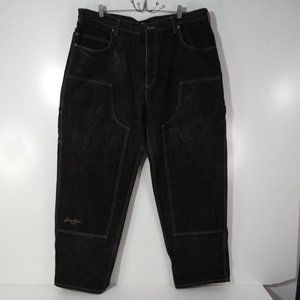 Vintage 90s Sean John Hip Hop Jeans Men’s 38x32 Double Knee Baggy Heavy Denim